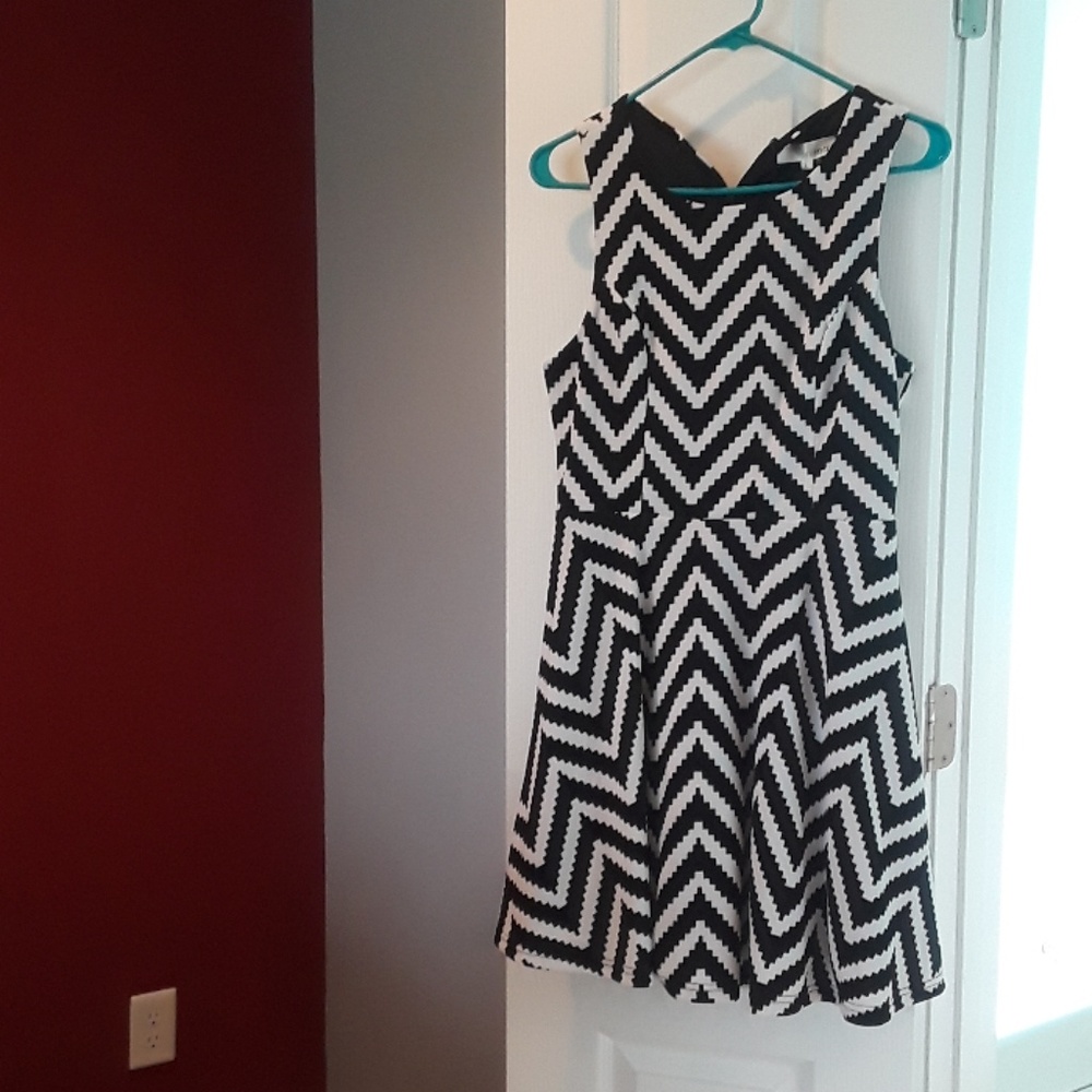 Black & white A line Dress
